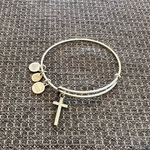 Cross Charm Bangle